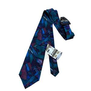 25th Anniversary Apollo 11 Molecular Expressions Men's Silk Neck‎ Tie Multicolor